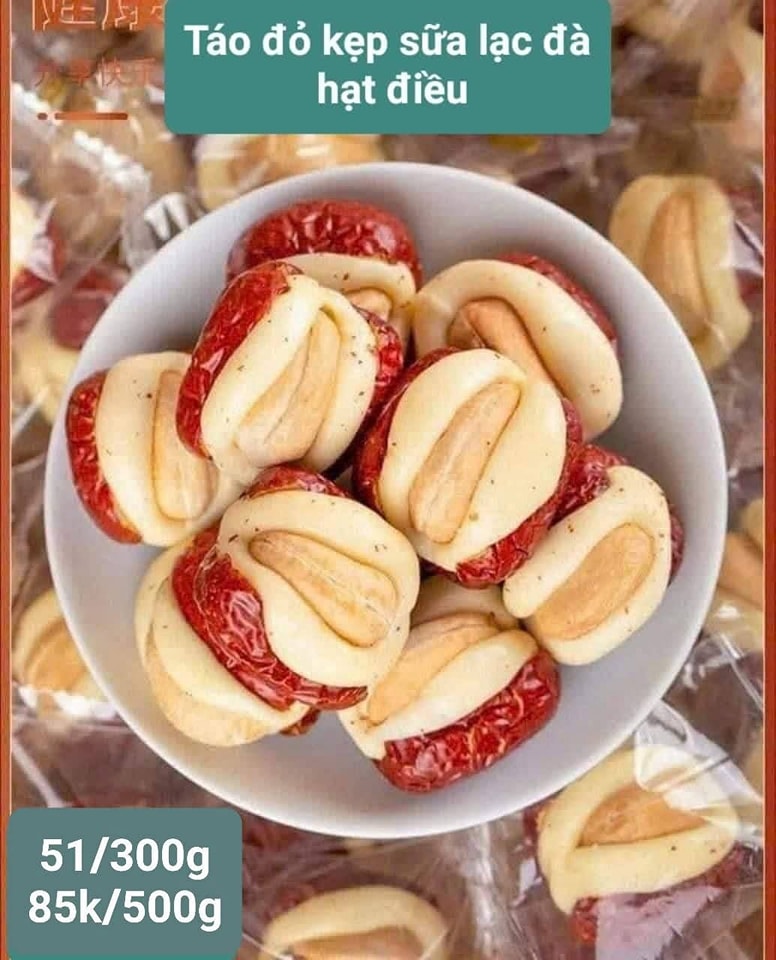 [🆕🇻🇳] Tổng Kho Ăn Vặt Miền Trung – chuyên các món ăn vặt thịnh hành nhất hiện nay 🍔 Top1Food  🍜 DUY NHẤT HÔM NAY BÊN E SALE CÒN 70K/500g
KẸO TÁO ĐỎ SỮA LẠC ĐÀ KẸP HẠT ĐIỀU(MÃ SÓC)
 #51kk/ gói 300gr
 #85kk/gói 500gr
Hàng thương hiệu mà giá cũng như hàn , shares-0✔️ , likes-4❤️️ , date-2025-03-09 14:47:56🇻🇳🇻🇳🇻🇳📰🆕