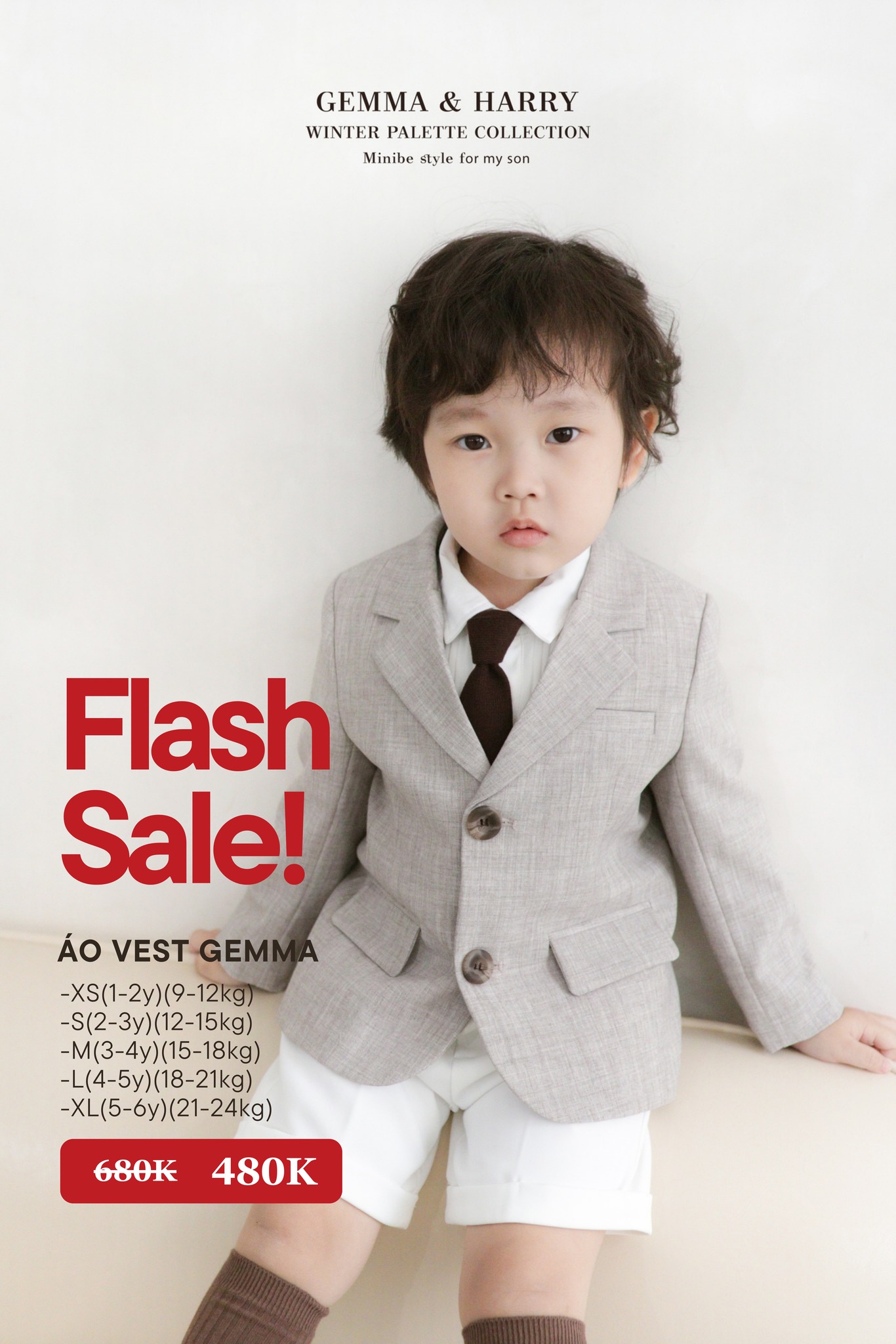 [🆕🇻🇳] Minibe – Đồ trẻ em – 🔜 Belongs to Mangobebé 🧑‍🧒❤️️👶⭐️ 𝐅𝐋𝐀𝐒𝐇 𝐒𝐀𝐋𝐄 𝐆𝐞𝐦𝐦𝐚 𝐕𝐞𝐬𝐭: 𝐎𝐍𝐋𝐘 𝟒𝟖𝟎𝐤
Mẫu vest siêu lịch lãm 𝐆𝐞𝐦𝐦𝐚 𝐕𝐞𝐬𝐭 tone màu kem sáng nổi bật hiện chỉ còn số lượng rất ít tại Minibe. Giá đang sale cực tốt , shares-2✔️ , likes-4❤️️ , date-2025-03-07 18:03:40🇻🇳🇻🇳🇻🇳📰🆕