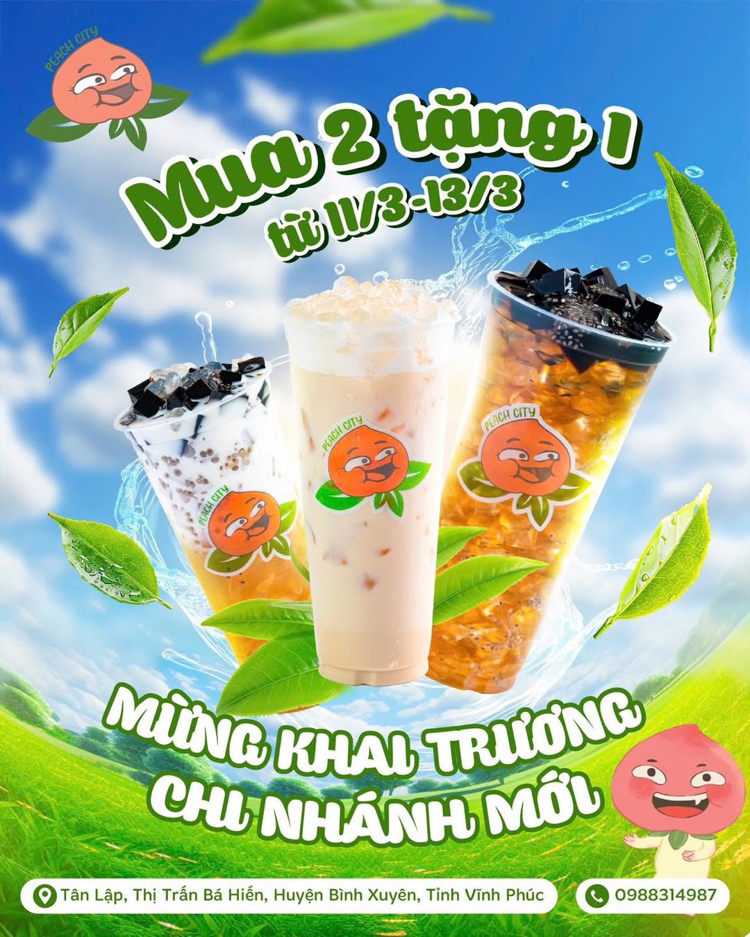 [🆕🇻🇳] Trà đào dầm Peach City – THƯƠNG HIỆU TRÀ ĐÀO DẦM SỐ 1 VIỆT NAM 🍔 Top1Food  🍜  TIN NÓNG: PEACH CITY CHÍNH THỨC CÓ MẶT TẠI BÁ HIẾN!
Anh em Vĩnh Phúc ơi, lên kèo gấp! Peach City nay đã cập bến Tân Lập, Thị Trấn Bá Hiến, Huyện Bình Xu , shares-1✔️ , likes-3❤️️ , date-2025-03-11 17:05:27🇻🇳🇻🇳🇻🇳📰🆕