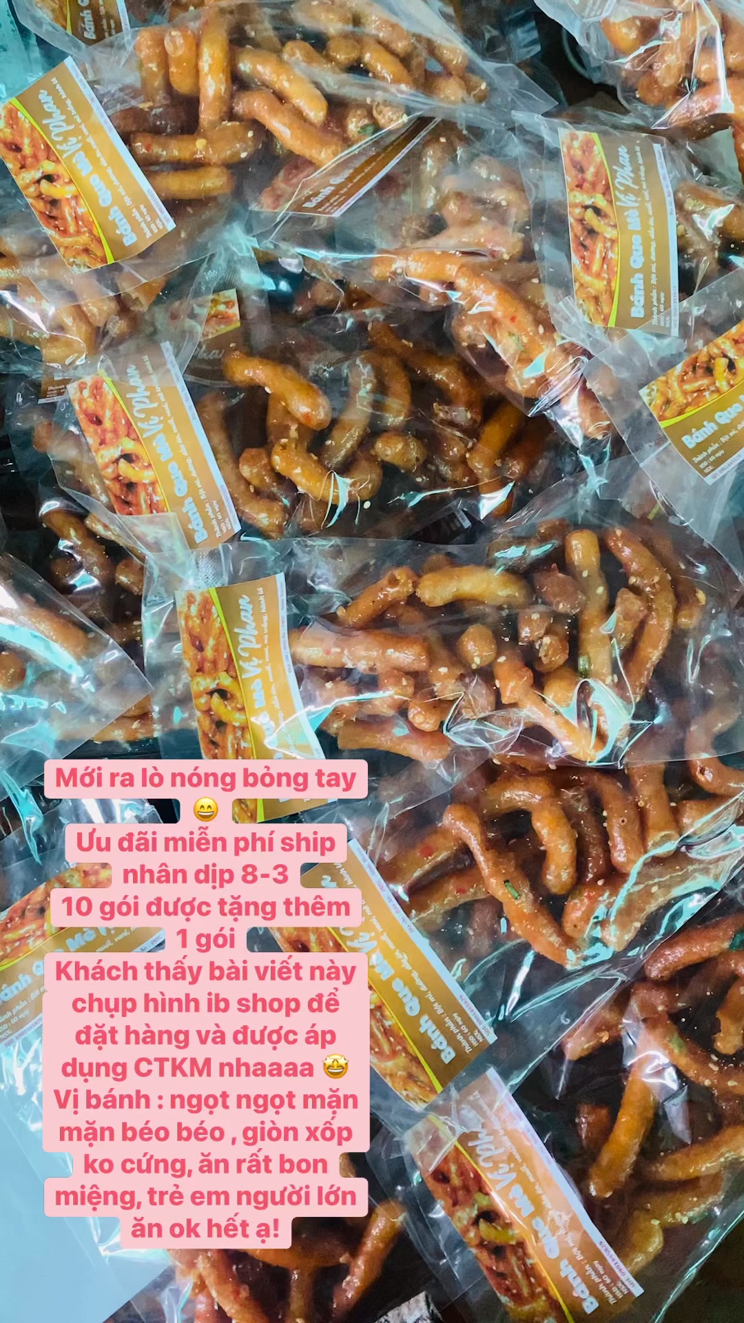 [🆕🇻🇳] Bánh tráng mắm ruốc Phan Rang – chuyên sỉ lẻ số lượng nhỏ và lớn bánh tráng mắm ruốc nướng cuộn nhà làm chính gốc 🍔 Top1Food  🍜 Ưu đãi miễn phí ship nhân dịp 8-3 , shares-0✔️ , likes-0❤️️ , date-2025-03-06 15:58:31🇻🇳🇻🇳🇻🇳📰🆕