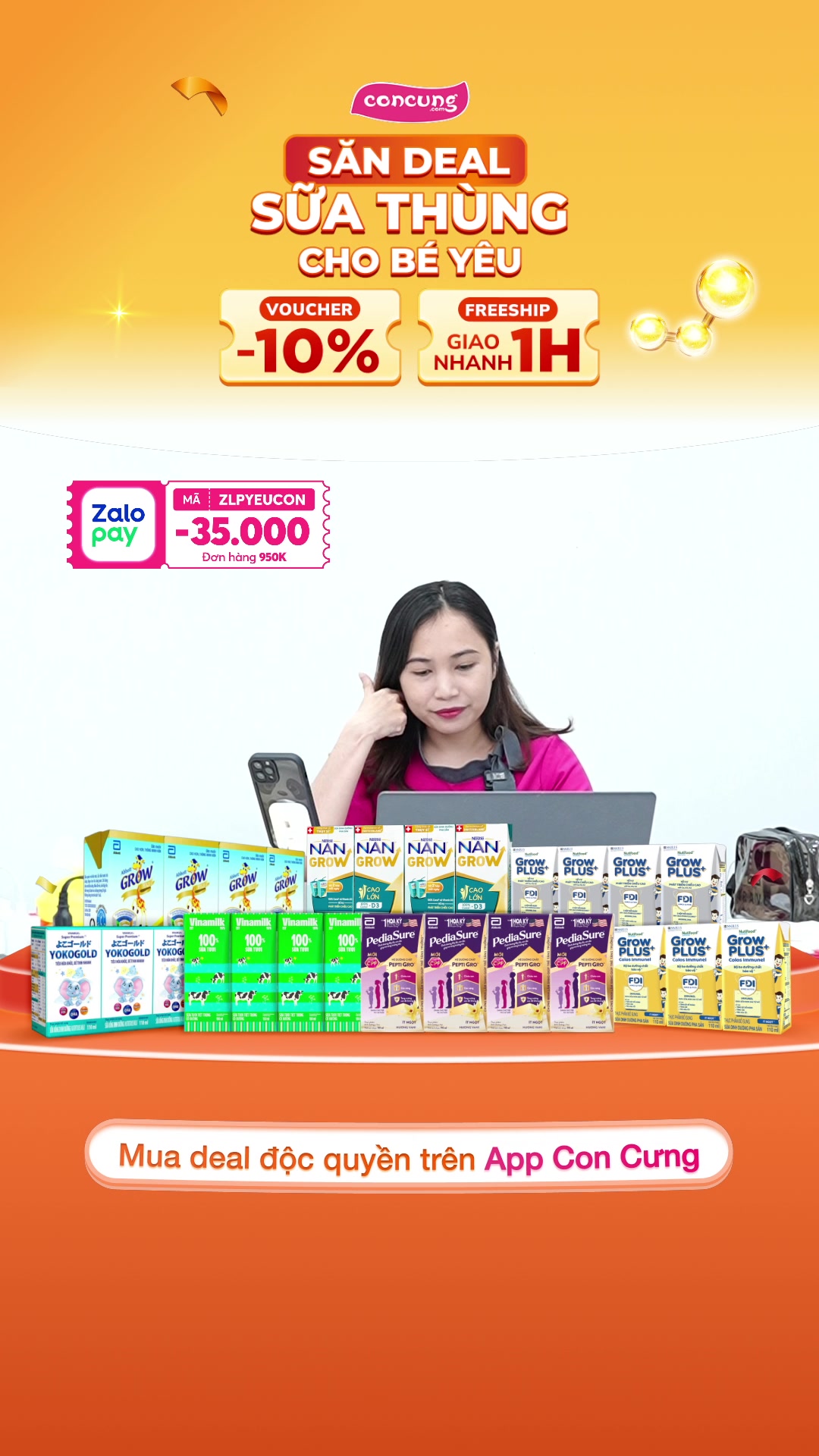 [👶🇻🇳] Con Cưng – Mang đến những sản phẩm tốt nhất cho trẻ em Việt Nam 😎❤️️⭐️ – Xem ngay tại : https://concung.vn/ldmfub✨Giảm 20.000đ khi mua 1 thùng SPDDPS GrowPL …