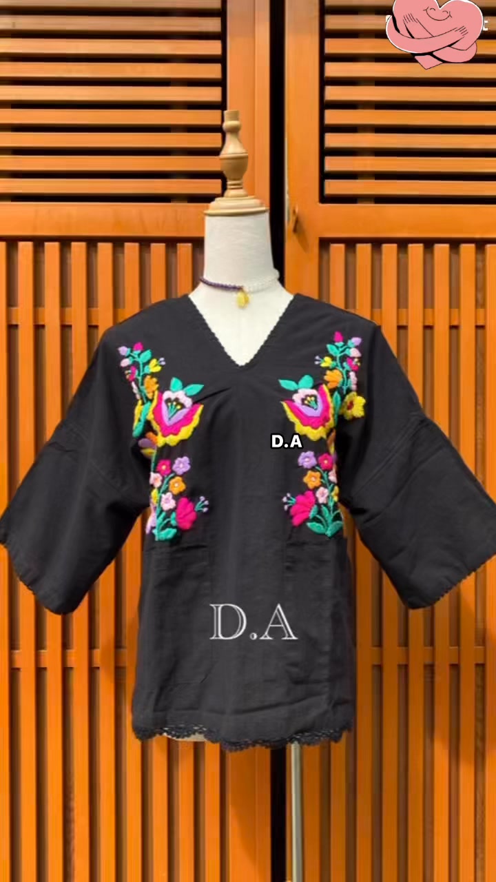 [???] D.A Handmade – Cửa hàng quần áo  ? Top1Fashion ?  Áo karen tay lở, lâu lâu mới stock 1 lần mời các chị ạ shop nói không với thêu máy#thêutay #handmade #handembroidery #tháilan #thêuthái #embroidery #đồthêu , shares-0✔️ , likes-0❤️️ , date-2025-03-08 19:08:00????????
