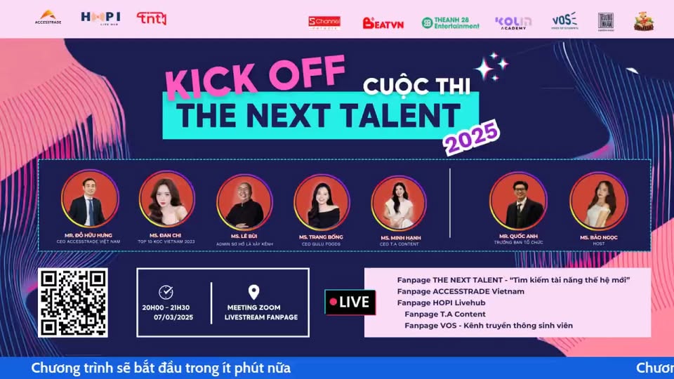 [🆕🇻🇳] ACCESSTRADE là nền tảng Tiếp thị liên kết (Affiliate Marketing) số 1 tại Việt Nam 💲 Top1MMO 🤑  THE NEXT TALENT 2025 – sân chơi hoành tráng dành riêng cho những tài năng livestream và sáng tạo nội dung đã sẵn sàng khởi động bùng nổ, đầy cảm hứng tại s , shares-0✔️ , likes-136❤️️ , date-2025-03-08 02:59:57🇻🇳🇻🇳🇻🇳📰🆕