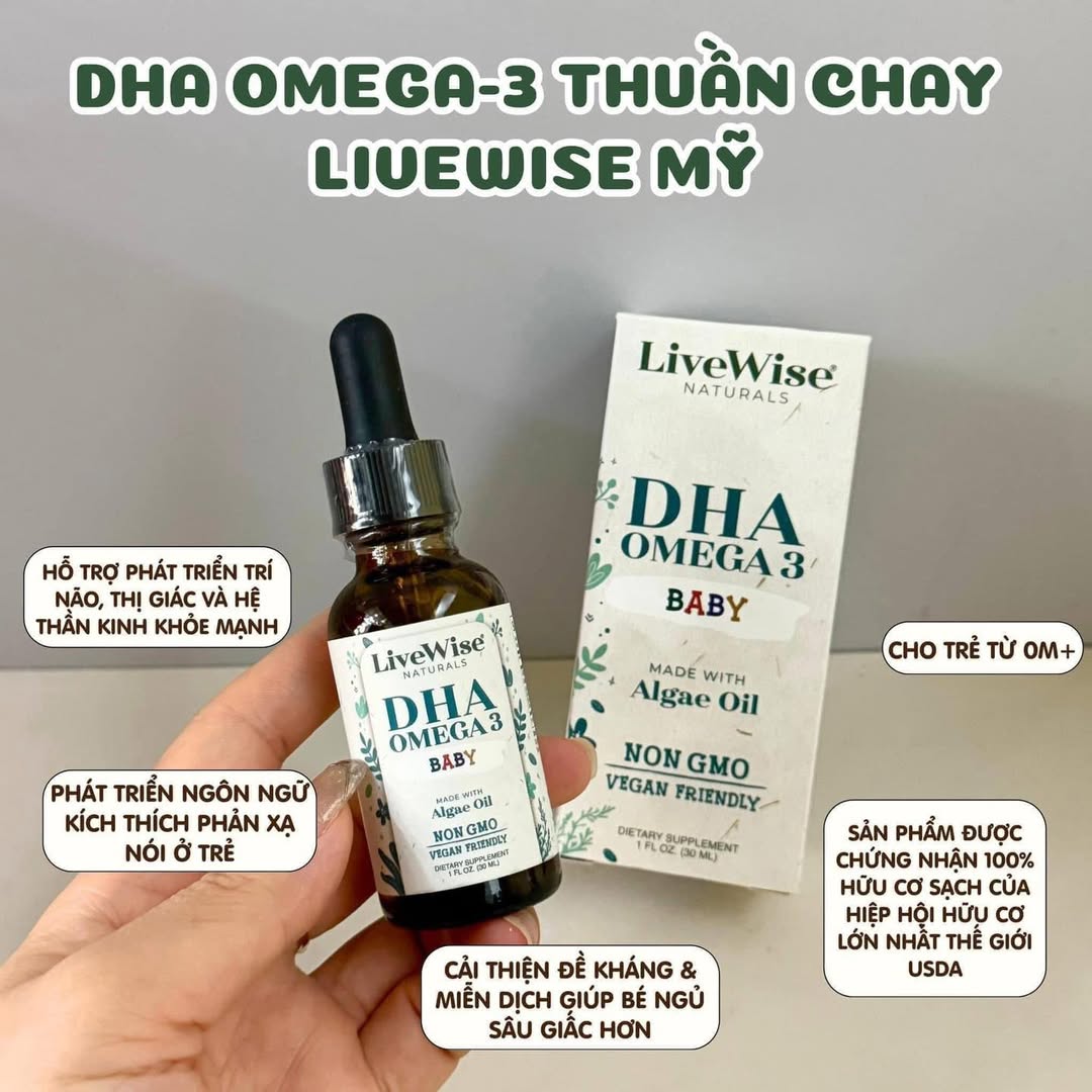 [🆕🇻🇳]  AreaKids – Chuyên hàng nội địa Hàn dành cho Mẹ và Bé 🧑‍🧒❤️️👶⭐️ Livewise Baby đến từ Mỹ – Lần đầu tiên 1 loại DHA chiết xuất từ Tảo giàu Astaxanthin – chất chống oxy hoá siêu mạnh mẽ – chỉnh sửa DNAThuần chay hoàn , shares-0✔️ , likes-0❤️️ , date-2025-03-12 01:21:03🇻🇳🇻🇳🇻🇳📰🆕