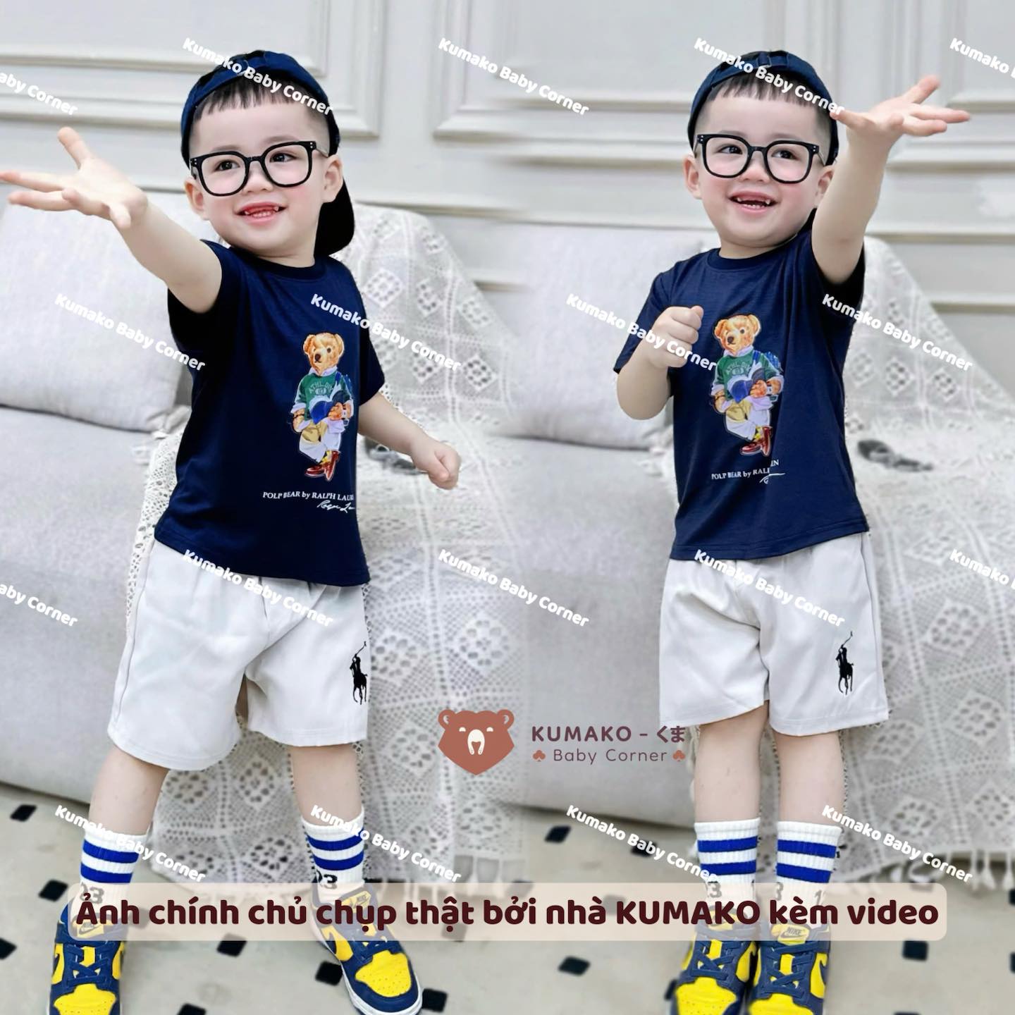[🆕🇻🇳]  Kumako Baby Corner  🧑‍🧒❤️️👶⭐️ Đơn giản mà lại sangBộ Gấu Bear thêu ngựa Xanh Than Kem bé trai #minibebe
Áo cotton 4 chiều co giãn thấm hút thoải mái, quần vải kaki xuất mềm mịn thoá , shares-1✔️ , likes-4❤️️ , date-2025-03-15 04:45:30🇻🇳🇻🇳🇻🇳📰🆕