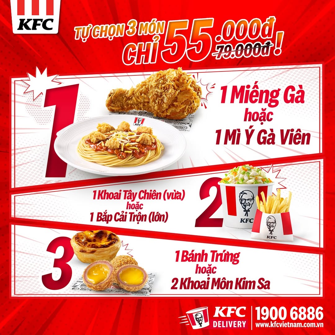[🆕🇻🇳] KFC Vietnam 🍔 Top1Food 🍜  TỰ CHỌN MÓN NGON
TỰ DO TẬN HƯỞNG
Ăn ngon thì bùng mood, tự do chọn món ngon mình thích lại càng bùng nổ niềm vuiiiii
Hiểu rõ gu ăn uống độc nhất và đ , shares-112✔️ , likes-12K❤️️ , date-2025-03-12 02:00:05🇻🇳🇻🇳🇻🇳📰🆕