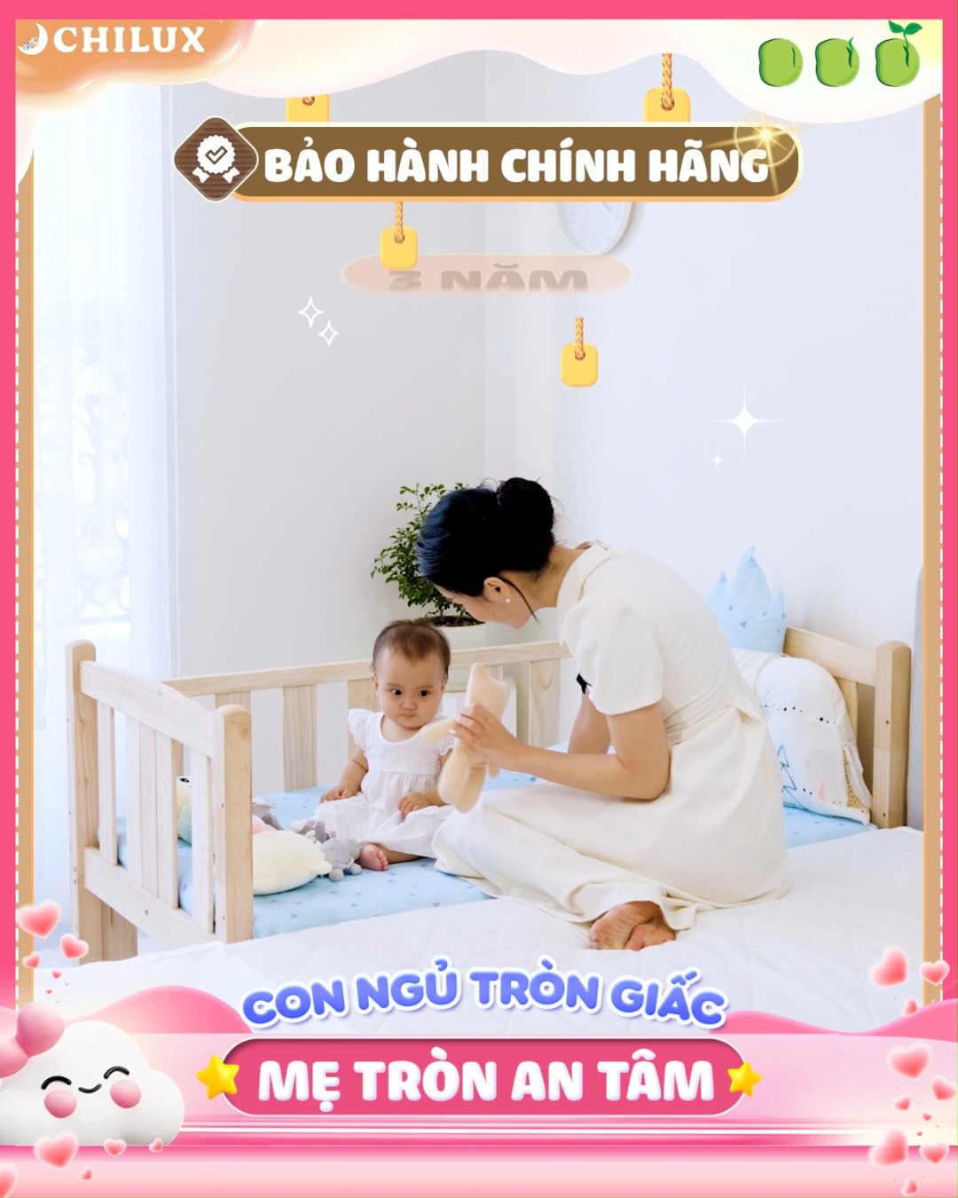 [🆕🇻🇳]  Chilux – Nhà Máy Sản Xuất Nôi Cũi Đa Năng 🧑‍🧒❤️️👶⭐️ Hôm nay gia đình nhỏ hạnh phúc to! Vì tậu được giường gỗ Chilux cho “cục vàng”, mong con sẽ ngủ thật ngon trong tình yêu thương của Ba Mẹ! #Giường_gỗ_cho_b , shares-0✔️ , likes-0❤️️ , date-2025-03-10 17:47:56🇻🇳🇻🇳🇻🇳📰🆕