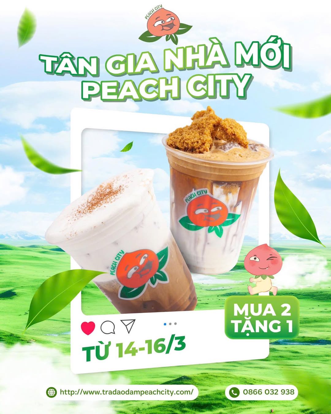 [🆕🇻🇳] Trà đào dầm Peach City – THƯƠNG HIỆU TRÀ ĐÀO DẦM SỐ 1 VIỆT NAM 🍔 Top1Food  🍜  TÂN GIA NHÀ MỚI – DEAL XỊN HẾT SẨY!
Peach City chính thức có mặt tại Cầu Giấy, Hà Nội rồi đây! Mừng khai trương, cả nhà mình cùng đón chào với ưu đãi cự , shares-0✔️ , likes-5❤️️ , date-2025-03-14 15:00:26🇻🇳🇻🇳🇻🇳📰🆕