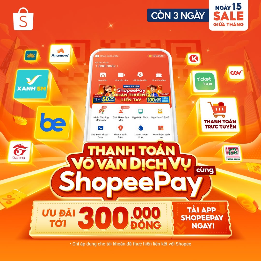 [🆕🇻🇳] ShopeeVN ♥️️ Top1Index 📚  Biết gì chưaaa
Tải app ShopeePay nhận ngay combo ưu đãi tới 300K thanh toán đa dịch vụ
Và thanh toán vô vàn dịch vụ trên app ShopeePayNạp điện thoại/ da , shares-4✔️ , likes-3❤️️ , date-2025-03-12 18:00:04🇻🇳🇻🇳🇻🇳📰🆕