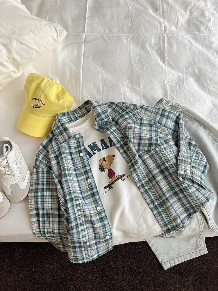 [🆕🇻🇳] Tiệm nhà Min – Shop chuyên quần áo trẻ em hàng QCCC, phong cách Hàn Quốc 😎❤️️⭐️  New arrivals at the store…
Áo sơ mi caro mặc được 2 kiểu
Chất thô mềm mát
Hàng chính hãng AMBB Kids
Size: 90-160
Mẹ chấm để tư vấn và báo giá nhé
Li , shares-0✔️ , likes-3❤️️ , date-2025-03-14 16:51:07🇻🇳🇻🇳🇻🇳📰🆕