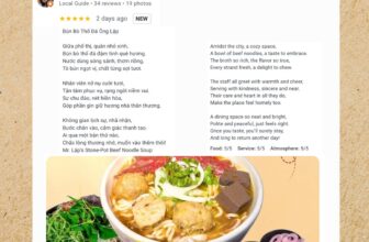 [🆕🇻🇳] Bếp Ông Lập – Hệ Thống Bún Bò Thố Đá 🍔 Top1Food  🍜 Một bài thơ quá sức dễ thương về Bún Bò Bếp Ông Lập của chị Tina Mrs Liên dành tặng !
Cả nhà thấy thế nào? Ai đã từng trải nghiệm hương vị và không gian t , shares-0✔️ , likes-12❤️️ , date-2025-03-13 01:50:33🇻🇳🇻🇳🇻🇳📰🆕