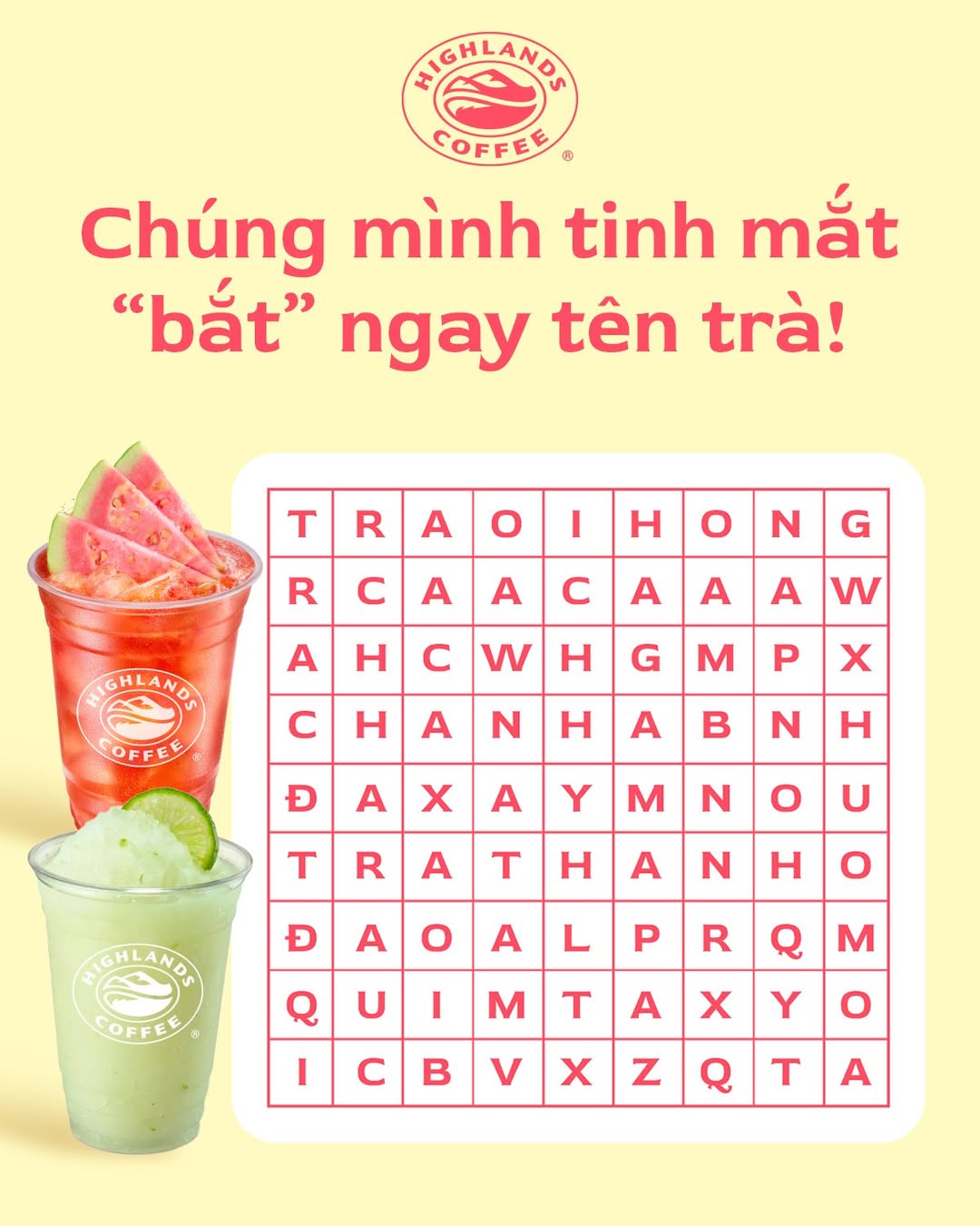 [☕️🇻🇳] Highlands Coffee – THƯƠNG HIỆU BẮT NGUỒN TỪ CÀ PHÊ VIỆT NAM 🥤 Top1Coffee ☕️ TINH MẮT, “BẮT” TRÀ CÙNG HIGHLANDS!Highlands vốn trọng chữ tình
Trà trái cây dành riêng cho Chúng mình
Thanh mát tươi ngon vị , shares-2✔️ , likes-202❤️️ , date-2025-03-20 18:00:09🇻🇳🇻🇳🇻🇳📰🆕