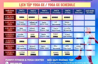 [🆕🇻🇳] FunFit Fitness & Yoga Center 🧘 Top1Yoga 🤸🏻‍♀️ THÔNG BÁO LỊCH TẬP LỚP YOGA/GROUP X TỪ 17/03- 23/03/2025
CHÚC HỘI VIÊN CÓ MỘT TUẦN TẬP LUYỆN & LÀM VIỆC NĂNG LƯỢNG HIỆU QUẢ
___________________________ , shares-0✔️ , likes-6❤️️ , date-2025-03-16 22:26:54🇻🇳🇻🇳🇻🇳📰🆕