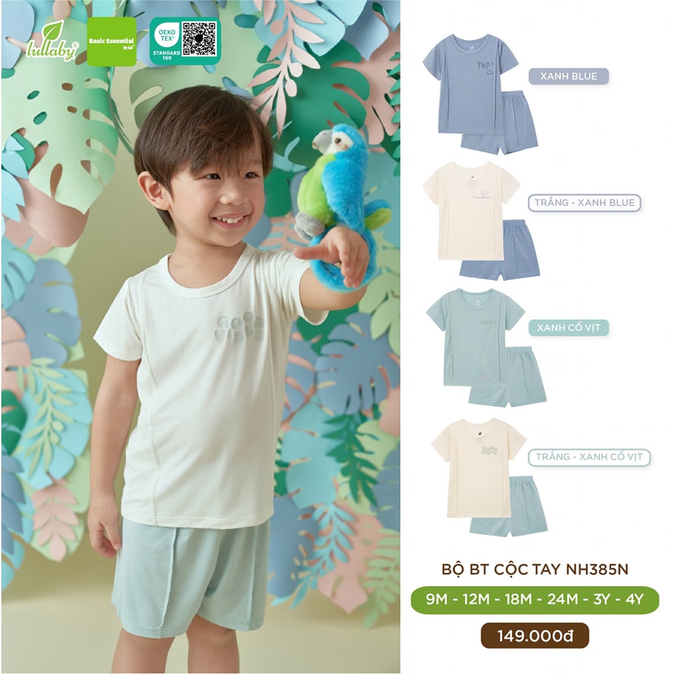 [🆕🇻🇳] Lullaby luôn hiểu rõ nhu cầu 😎❤️️⭐️  Bộ Bé Trai Cộc Tay NH385N – Mát Mẻ & Năng ĐộngBé trai thoải mái vận động, vui chơi cả ngày với bộ đồ cộc tay cực nhẹ nhàng từ Lullaby!Chất liệu: 1 , shares-0✔️ , likes-0❤️️ , date-2025-03-19 02:51:39🇻🇳🇻🇳🇻🇳📰🆕