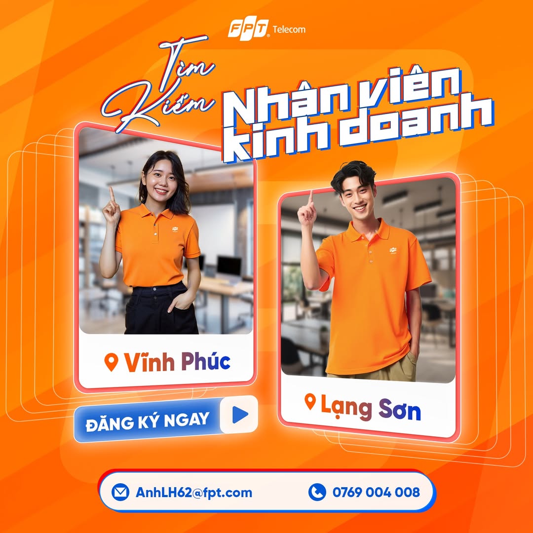 [🆕🇻🇳] Tuyển dụng FPT Telecom  👁 Top1Jobs👥 Nhận thu nhập đến 20tr/tháng dù không có kinh nghiệm?
NHÂN VIÊN KINH DOANH tại FPT Telecom có thể đem lại điều đó cho bạnBạn đang cần một công việc ổn đ , shares-1✔️ , likes-8❤️️ , date-2025-03-20 03:22:27🇻🇳🇻🇳🇻🇳📰🆕