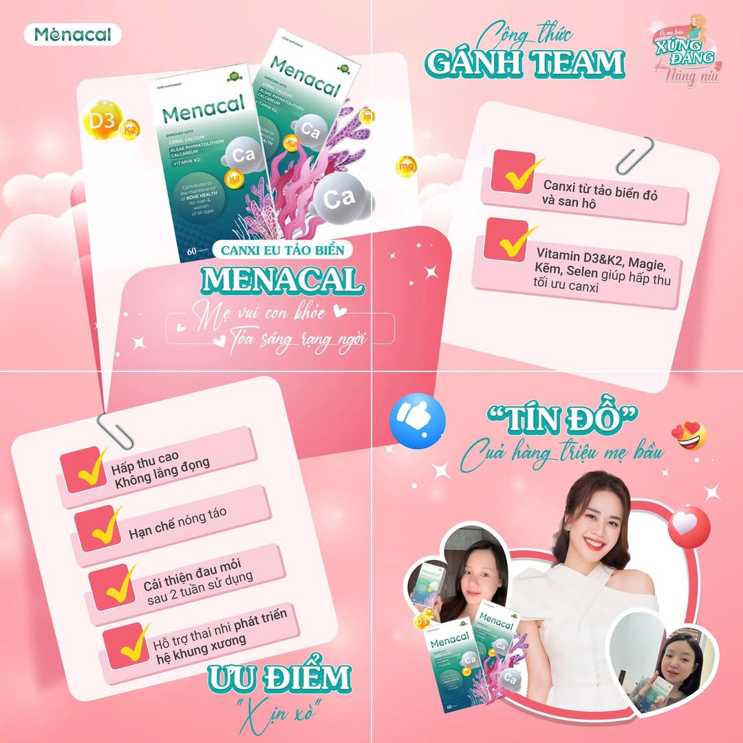 [🆕🇻🇳] Sữa Bột Bỉm Thuỳ Dương Baby – MẸ -BÉ Thuỳ Dương BaBy  🧑‍🧒❤️️👶⭐️ NỔI RẦN RẦN… CANXI EU TẢO BIỂN MENACAL ĐANG ĐƯỢC SĂN ĐÓNAi cũng mê! Vì Canxi EU tảo biển Menacal chính là “chân ái” giúp mẹ nâng niu sức khỏe, bầu bí  , shares-0✔️ , likes-0❤️️ , date-2025-03-22 16:21:04🇻🇳🇻🇳🇻🇳📰🆕