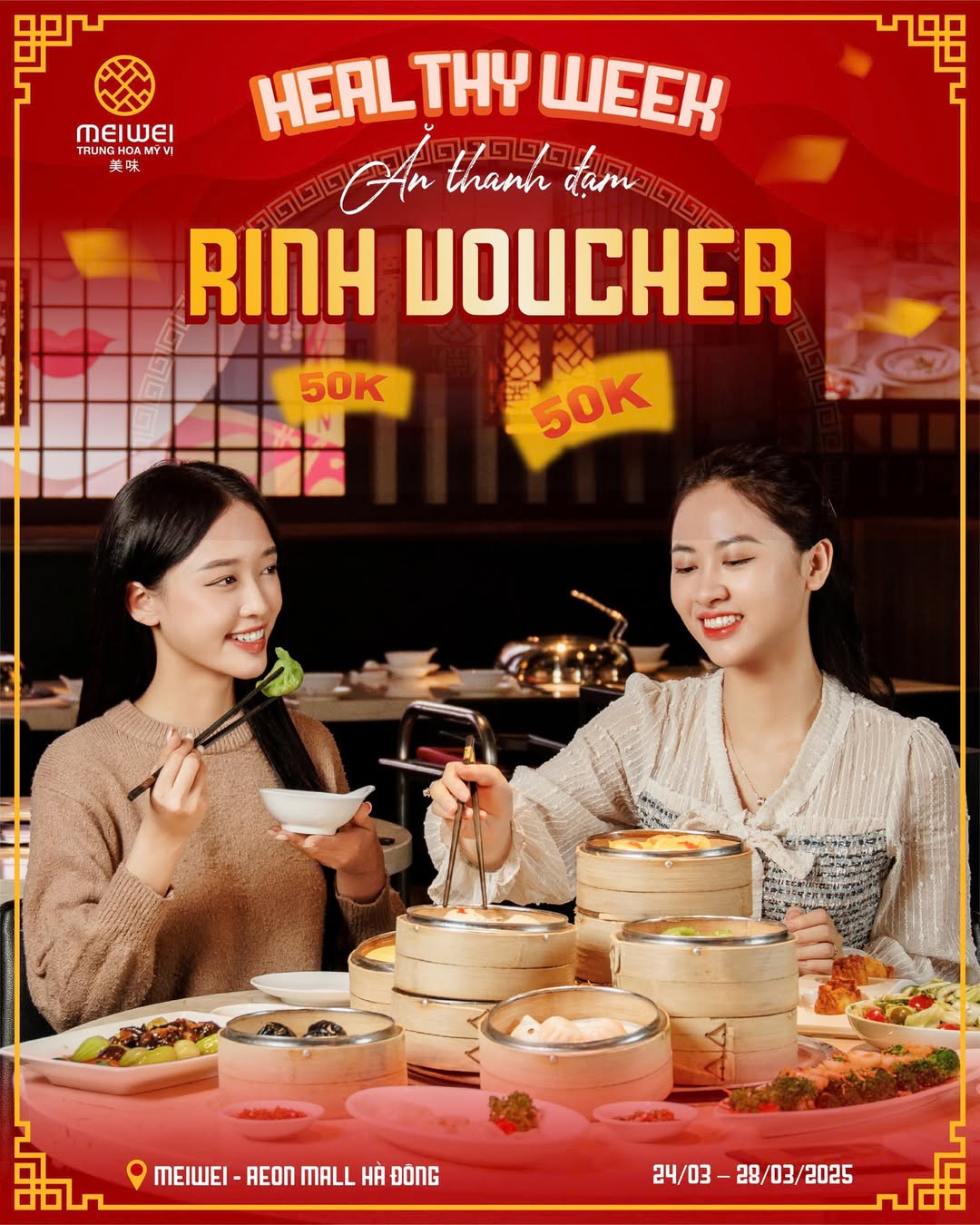 [🆕🇻🇳] Meiwei – Trung Hoa Mỹ Vị  🍔 Top1Food 🍜 [Miền Bắc] HEALTHY WEEK – ĂN THANH ĐẠM, RINH VOUCHER!Bạn yêu thích những bữa ăn ngon miệng, lành mạnh nhưng vẫn phải đậm đà hương vị? Vậy thì đừng bỏ lỡ , shares-0✔️ , likes-3❤️️ , date-2025-03-23 17:00:13🇻🇳🇻🇳🇻🇳📰🆕