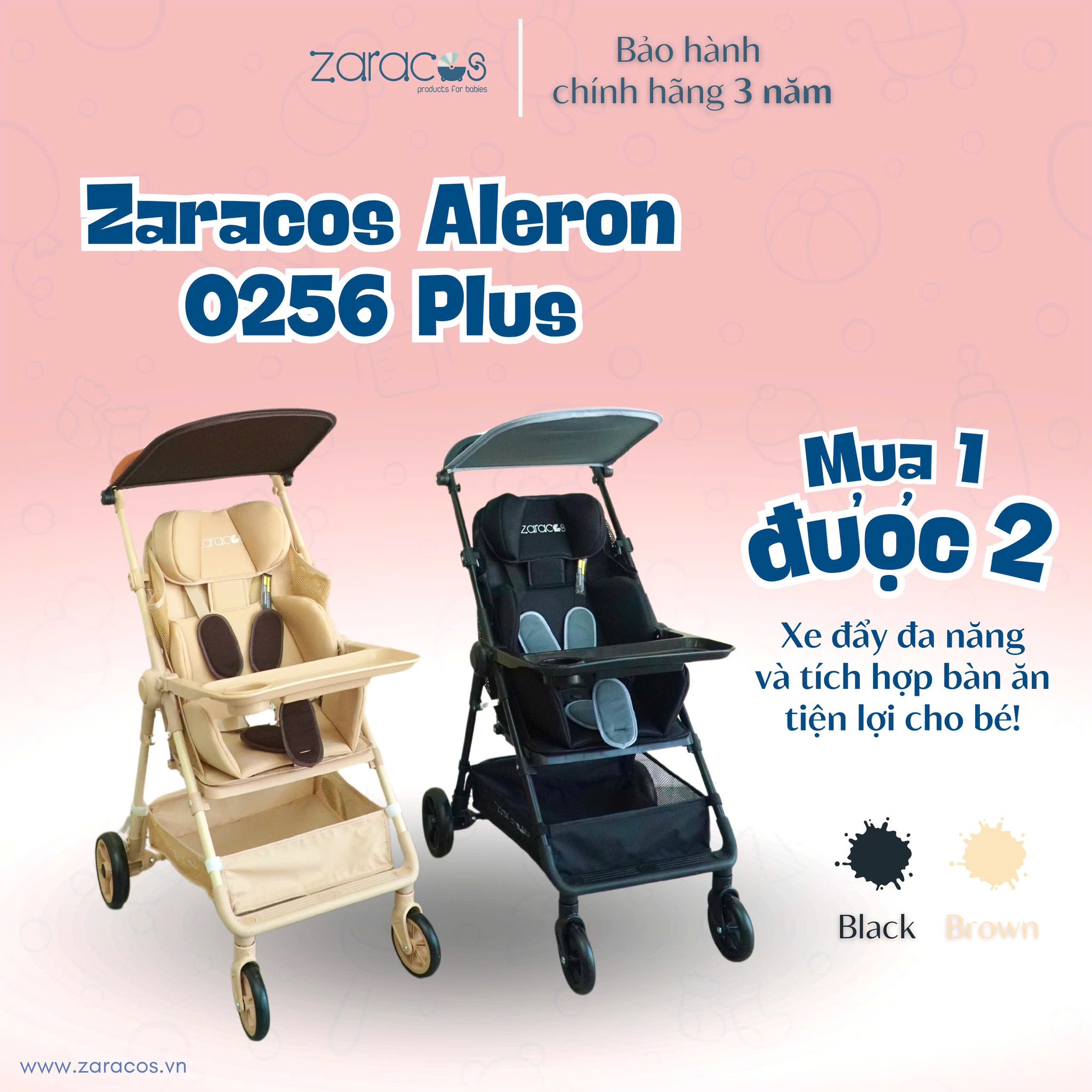 [???]  Zaracos Vietnam – nhà sản xuất những sản phẩm chăm sóc trẻ em chuyên nghiệp đến từ USA n ?‍?❤️️?⭐️ ZARACOS ALERON 0256 PLUS – MUA 1 ĐƯỢC 2!Xe đẩy đa năng cho bé từ 6 tháng tuổiTích hợp bàn ăn tiện lợi – Biến xe đẩy thành ghế ăn chỉ trong vài giây! , shares-0✔️ , likes-2❤️️ , date-2025-03-22 22:07:40????????