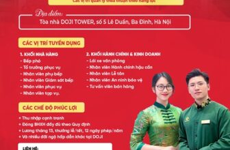 [💼🇻🇳] Tuyển Dụng DOJI 👁 Top1Jobs👥  TẬP ĐOÀN VÀNG BẠC ĐÁ QUÝ DOJI TUYỂN DỤNG
Job xịn đã sẵn sàng, ứng tuyển ngay thôi bạn ơi:
—————————-
CÁC VỊ , shares-1✔️ , likes-9❤️️ , date-2025-03-25 23:55:54🇻🇳🇻🇳🇻🇳📰🆕