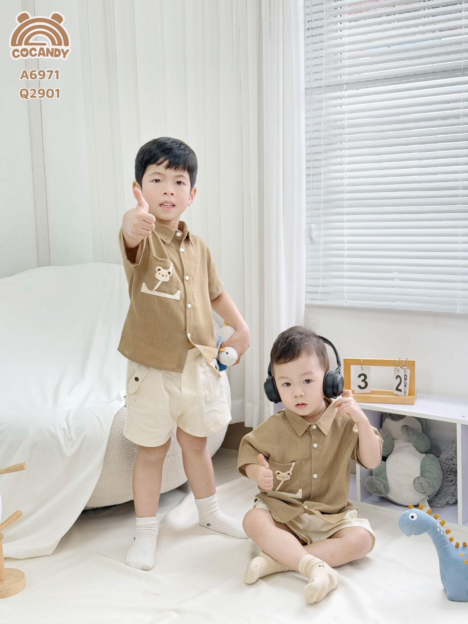 [???] Cocandy kids – Thương hiệu thời trang thiết kế dành cho bé  ?‍?❤️️?⭐️ Em bé Cocandy l Diện ngay set vintage cùng em bé vừa được RESTOCK FULLSIZE, đấy đơn giản nhưng nhìn đủ sang chưa ạ, túm lại là tụi nhỏ mặc gam Nâu – Be rất , shares-1✔️ , likes-4❤️️ , date-2025-03-23 02:00:13????????