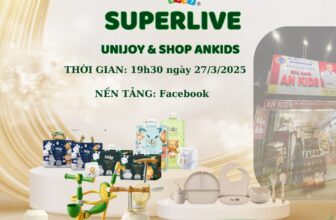 [🆕🇻🇳] Unijoy Việt Nam – Thương hiệu Tã Bỉm số 1 tại Mỹ 🧑‍🧒❤️️👶⭐️  CHƯƠNG TRÌNH LIVE STREAM SIÊU HOT CÙNG ANKIDS & UNIJOYThời gian: 19h30, ngày 27/3/2025
Địa điểm: Trực tiếp trên Fanpage Shop Ankids & UnijoyĐừng b , shares-1✔️ , likes-53❤️️ , date-2025-03-27 01:29:07🇻🇳🇻🇳🇻🇳📰🆕