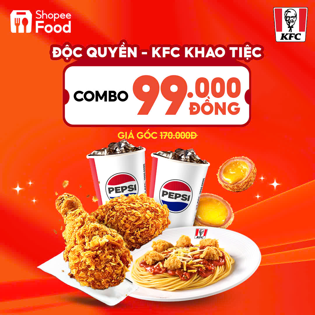 [🆕🇻🇳] KFC Nam Định 🍔 Top1Food  🍜  KFC DEAL CỰC HỜI – COMBO 7 MÓN CHỈ 99K!Mở ứng dụng ShopeeFood săn ngay:
Combo ngon hết sẩy – giá giảm cực mê!
2 Miếng Gà Rán
1 Mì Ý Gà Viên
2 Viê , shares-0✔️ , likes-0❤️️ , date-2025-03-22 17:00:57🇻🇳🇻🇳🇻🇳📰🆕