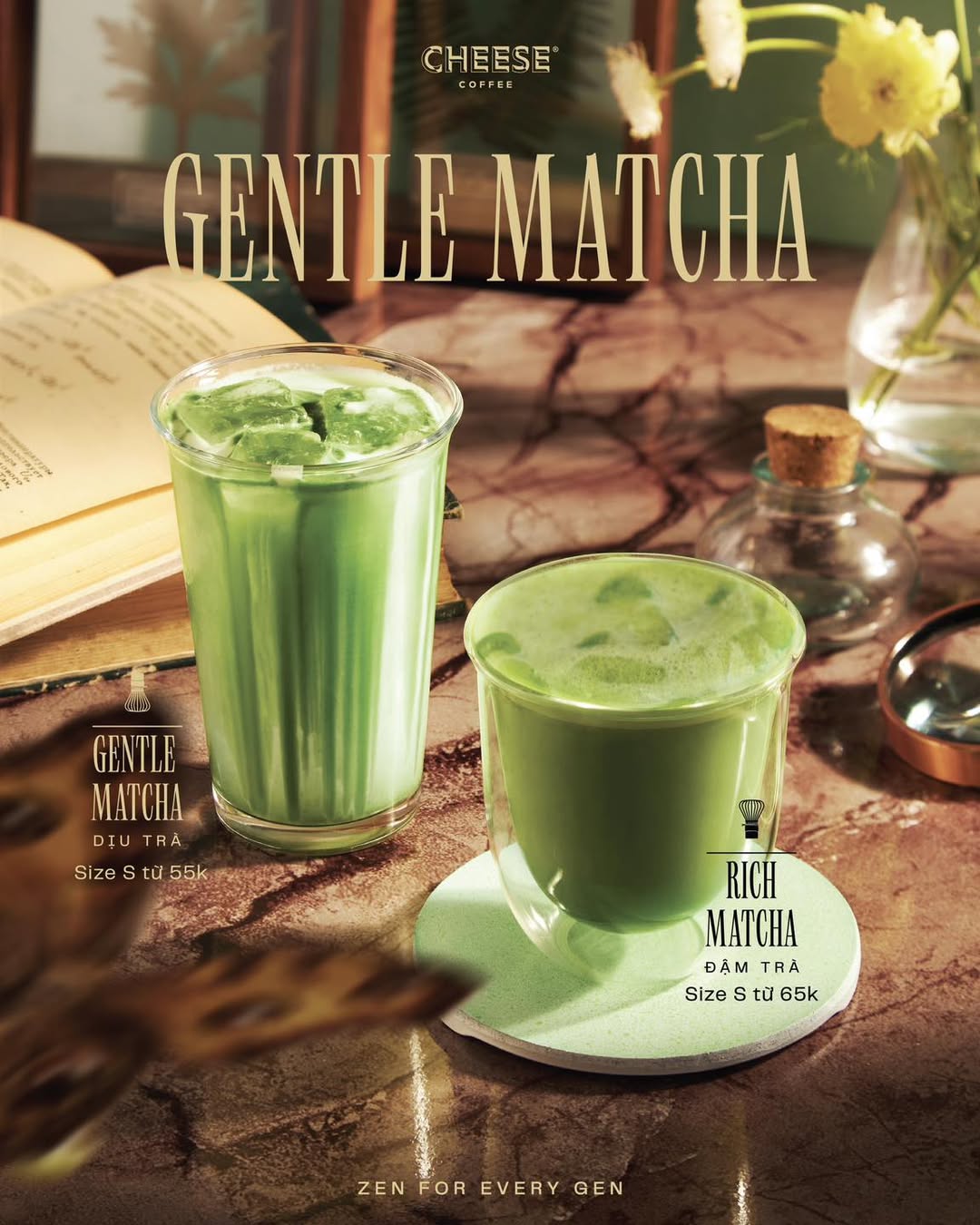 [☕️🇻🇳] Cheese Coffee 🥤 Top1Coffee ☕️ GENTLE MATCHA
Zen for every Gen(erations)Nếu “Zen” được định nghĩa là sự an yên trong tâm hồn khi thưởng trà thiền định, thì , shares-16✔️ , likes-331❤️️ , date-2025-03-26 22:37:54🇻🇳🇻🇳🇻🇳📰🆕