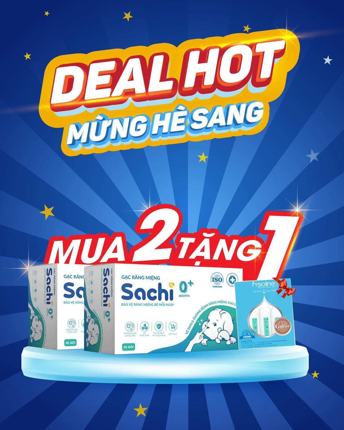[🆕🇻🇳]  Sâm Nam Baby – Hệ Thống Mẹ Bầu và Em Bé Sâm Nam Baby thành lập năm 2013 🧑‍🧒❤️️👶⭐️  DEAL NÓNG NHẤT HÈ!!!
CHƯƠNG TRÌNH: MUA 2 TẶNG 1 áp dụng cho Gạc răng miệng SachiLOA LOA LOAAAA
Mùa hè ngày càng tăng nhiệt nhưng không thể NÓNG bằng  , shares-0✔️ , likes-2❤️️ , date-2025-03-25 02:17:22🇻🇳🇻🇳🇻🇳📰🆕