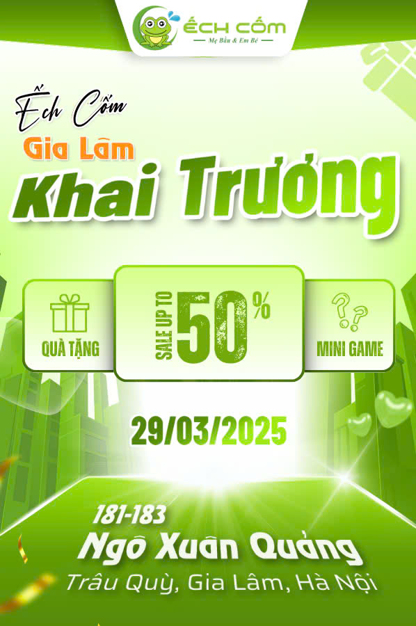[🆕🇻🇳]  Đồ Sơ Sinh Ếch Cốm – Hệ Thống Mẹ Bé 😎❤️️⭐️  𝐄̂́𝐂𝐇 𝐂𝐎̂́𝐌 𝟏𝟖𝟏 𝐍𝐆𝐎̂ 𝐗𝐔𝐀̂𝐍 𝐐𝐔𝐀̉𝐍𝐆, 𝐆𝐈𝐀 𝐋𝐀̂𝐌 – 𝐊𝐇𝐀𝐈 𝐓𝐑𝐔̛𝐎̛𝐍𝐆 𝐓𝐔̛𝐍𝐆 𝐁𝐔̛̀𝐍𝐆 𝐍𝐆𝐀̀𝐘 𝟐𝟗 – 𝟑𝟎/𝟎𝟑/𝟐𝟎𝟐𝟓BÙNG NỔ ƯU ĐÃI:Giảm giá lên đến 50% tất cả sản phẩm, shares-14✔️ , likes-59❤️️ , date-2025-03-26 18:43:34🇻🇳🇻🇳🇻🇳📰🆕