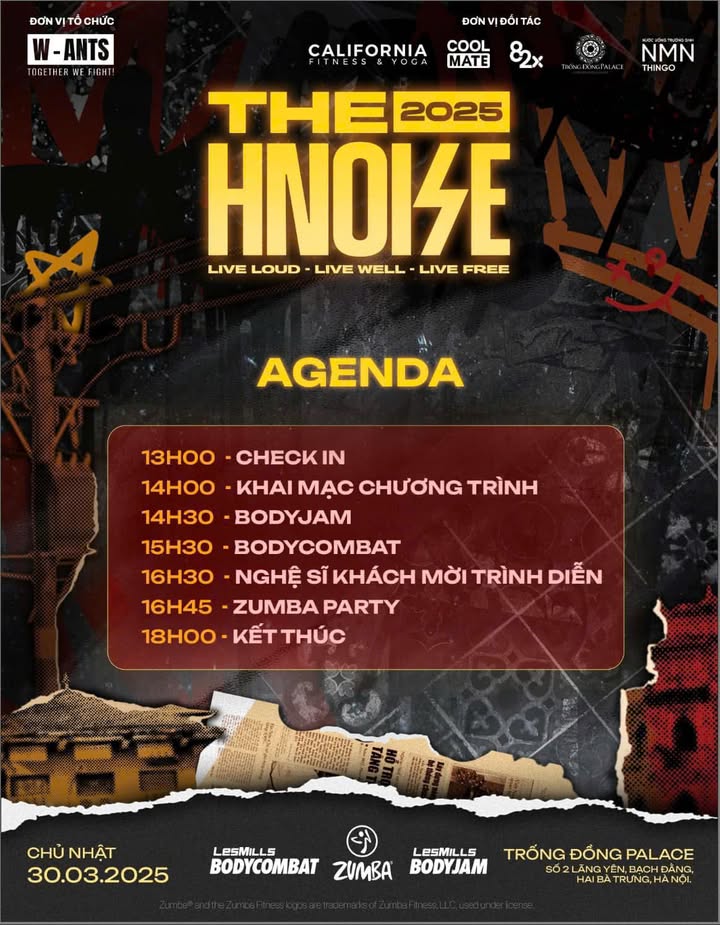 [🚴‍♂️🇻🇳] California Fitness & Yoga Centers Vietnam 🧘‍♀️ Top1Fitness 💪 – 🔥 COUNTDOWN 4 NGÀY – CHÍNH THỨC HÉ LỘ TIMELINE SỰ KIỆN THE HNOISE 2025 🔥⏰  …