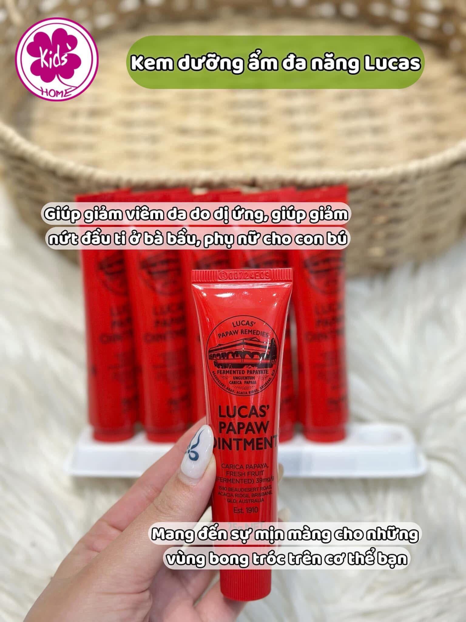 [🆕🇻🇳] Siêu thị mẹ và bé KidsHome – TRỌN GÓI COMBO ĐI SINH 🧑‍🧒❤️️👶⭐️  Kem Dưỡng Đa Năng Lucas Papaw Ointment – Người Bạn Không Thể Thiếu Trong Tủ Đồ Chăm Sóc Cơ Thể! 

Nếu bạn đang tìm kiếm một sản phẩm dưỡng da hiệu quả, an , shares-0✔️ , likes-0❤️️ , date-2025-03-27 16:09:27🇻🇳🇻🇳🇻🇳📰🆕