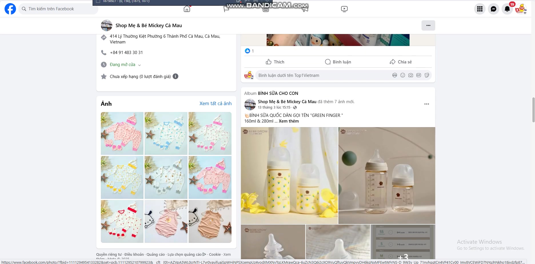 Photos from Shop Mẹ & Bé Mickey Cà Mau's post [🆕🇻🇳] Top1Vietnam ♥️️