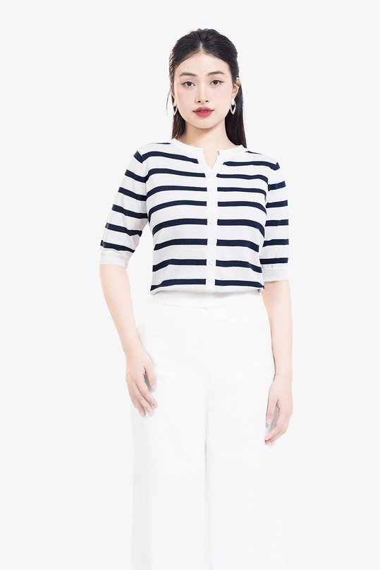 [🛒🇻🇳]Áo len dệt kim trắng sọc xanh - K&K Fashion , SKU - ASM24-27 - kkfashion.vn 🇻🇳🛒Top1Shop🛒 🇻🇳Top1Vietnam🇻🇳 🛍🛒🇻🇳