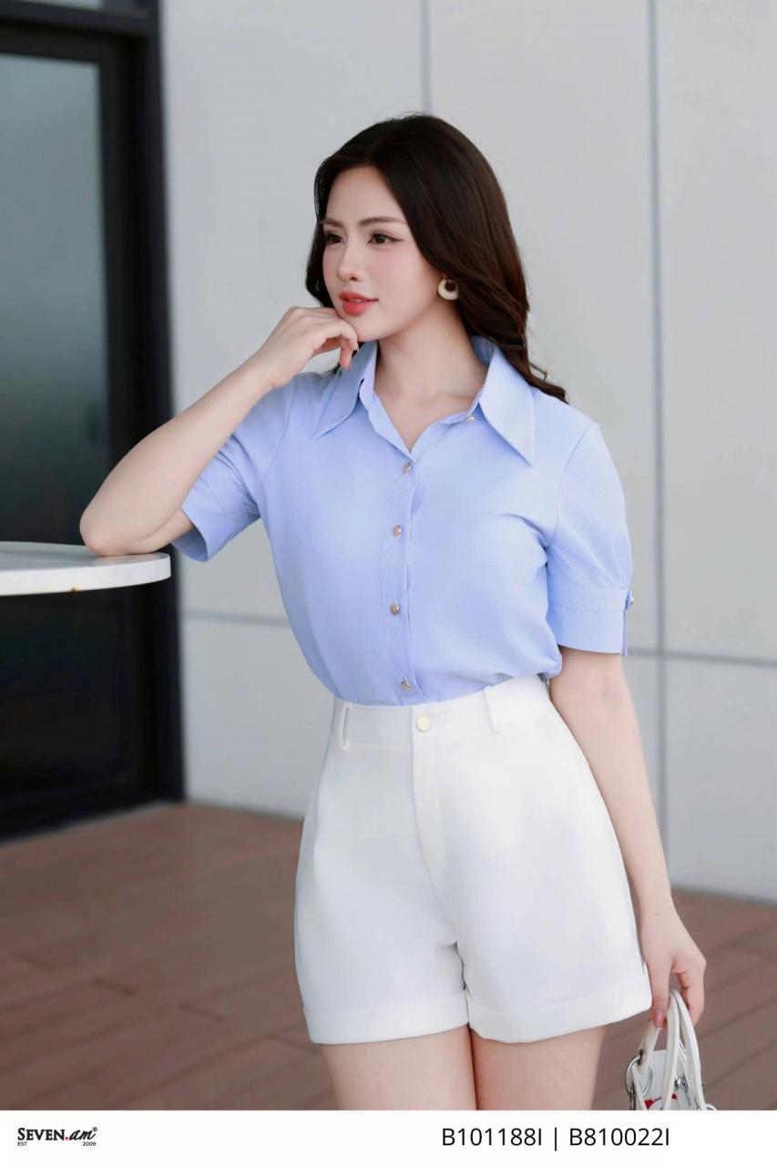 [🛒🇻🇳]Quần short basic 2 màu đen trắng thời trang nữ Seven.AM B810022I – Seven.AM , SKU – – sevenam.vn 🇻🇳🛒Top1Shop🛒 🇻🇳Top1Vietnam🇻🇳 🛍🛒🇻🇳