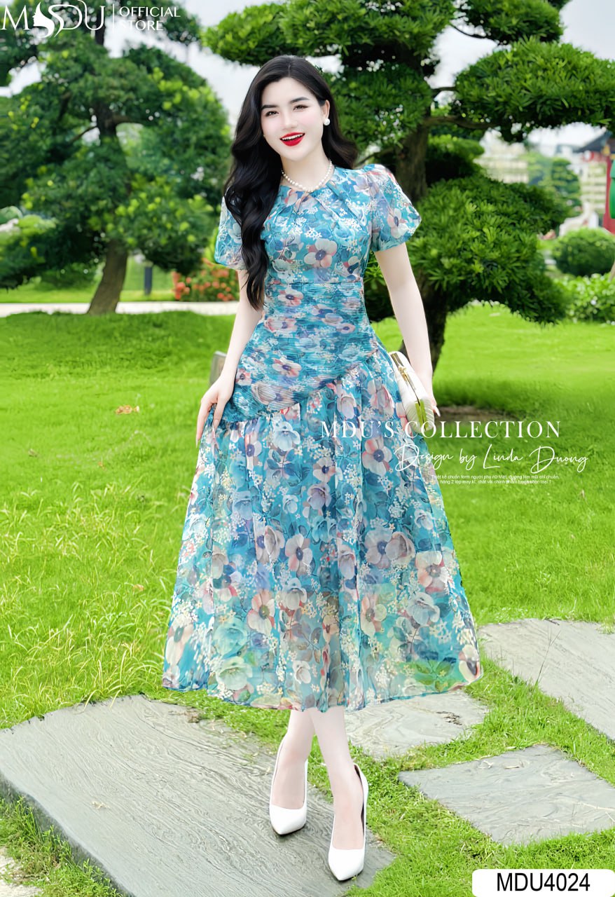 [🛒🇻🇳]Váy Thiết Kế MDU4024 Màu Xanh Cổ Tròn Thanh Lịch – , SKU – – mdufashion.com 🇻🇳🛒Top1Shop🛒 🇻🇳Top1Vietnam🇻🇳 🛍🛒🇻🇳