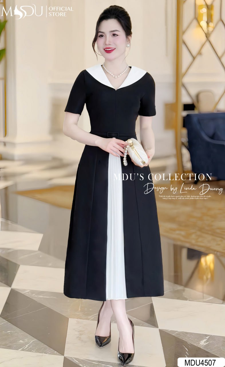 [🛒🇻🇳]Váy Thiết Kế MDU4507 Phối Màu Bắt Mắt Cùng Chi Tiết Đai Eo Liền Váy – , SKU – – mdufashion.com 🇻🇳🛒Top1Shop🛒 🇻🇳Top1Vietnam🇻🇳 🛍🛒🇻🇳