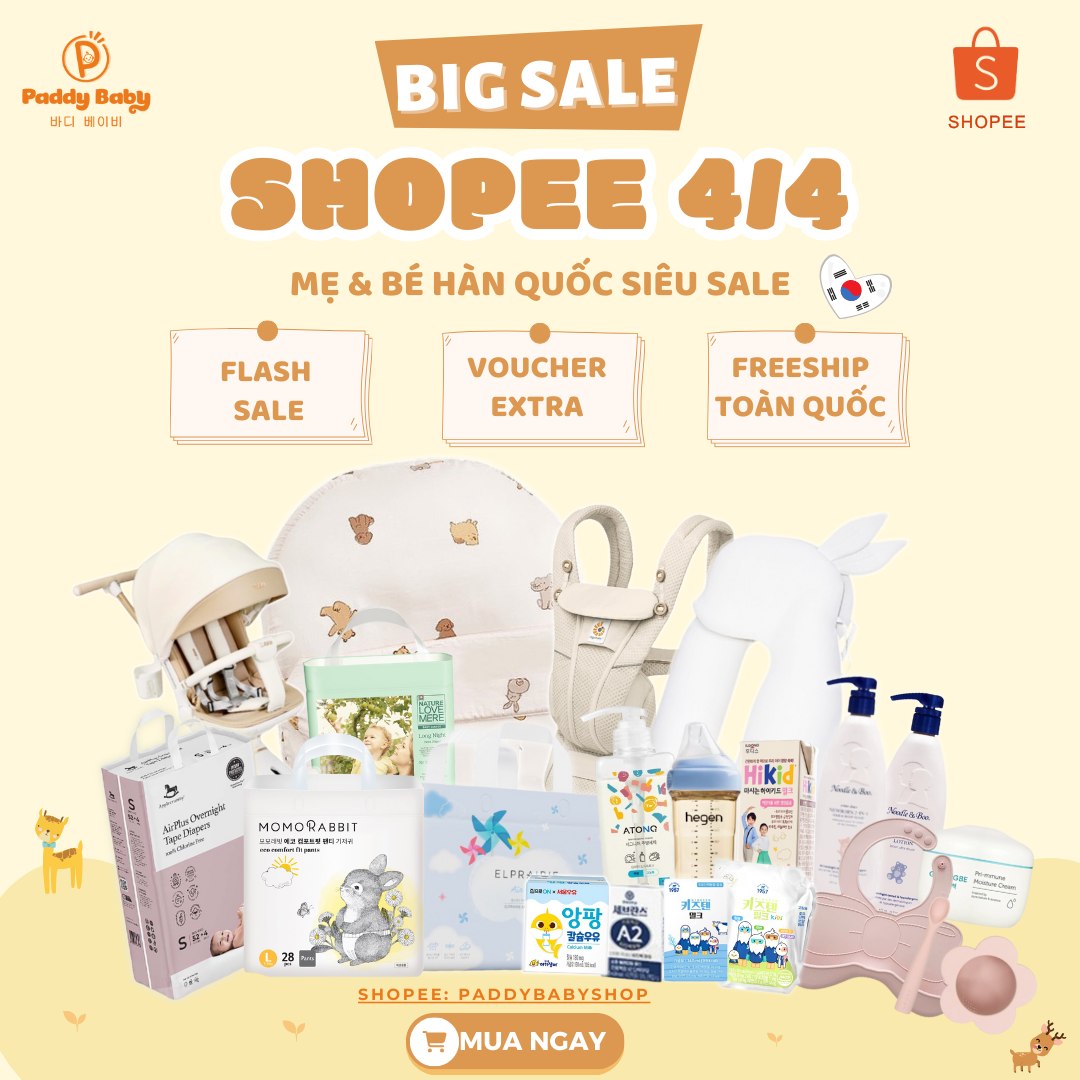 [🆕🇻🇳] Paddy Baby – Mẹ và Bé nội địa Hàn 🧑‍🧒❤️️👶⭐️  𝐒𝐇𝐎𝐏𝐄𝐄 𝐁𝐈𝐆 𝐒𝐀𝐋𝐄 𝟒/𝟒 – BÃO DEAL MẸ & BÉ
(paddybabyshop)
ĐỒ DÙNG MẸ & BÉ HÀN QUỐC SALE OFF Up to 50%
VOUCHER KHỦNG
FREESHIP TOÀN QUỐC#Sale_Off Tất  , shares-0✔️ , likes-0❤️️ , date-2025-04-04 00:00:08🇻🇳🇻🇳🇻🇳📰🆕