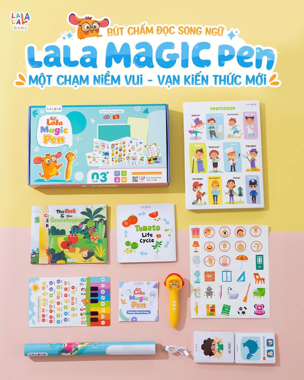 [🆕🇻🇳] Mộc Baby Store – Chuyên cung cấp đồ cao cấp cho Mẹ & bé 🧑‍🧒❤️️👶⭐️  RESTOCK – LALA MAGIC PEN CHO BÉ YÊULALA MAGIC PEN! CHỈ CẦN 1 CHẠM – Đột phá trong học tập, tổng hợp 7 hình thức học, kiến thức cực kỳ phong phú đa dạn , shares-0✔️ , likes-1❤️️ , date-2025-04-23 00:46:49🇻🇳🇻🇳🇻🇳📰🆕