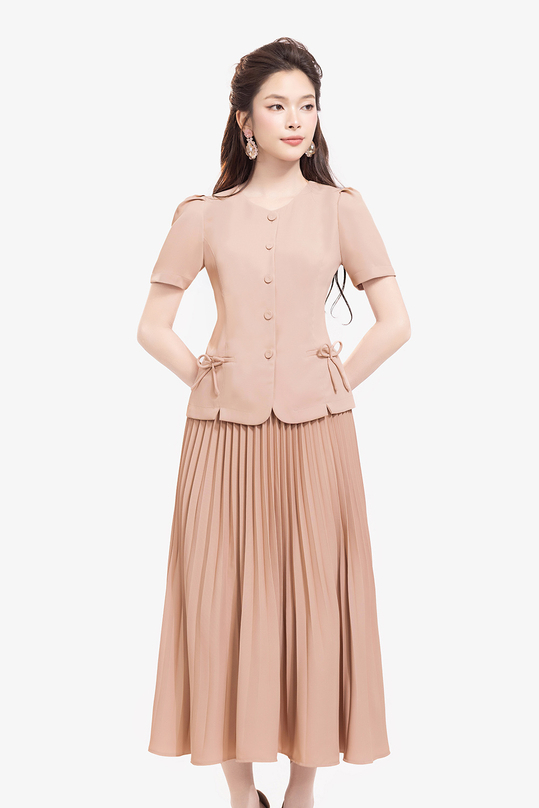 [🛒🇻🇳]Áo kiểu nữ màu hồng cổ tròn đính nơ – K&K Fashion , SKU – ASM25-28 – kkfashion.vn 🇻🇳🛒Top1Shop🛒 🇻🇳Top1Vietnam🇻🇳 🛍🛒🇻🇳