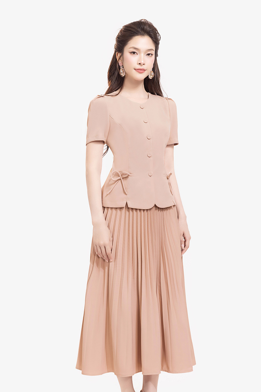 [🛒🇻🇳]Chân váy hồng xếp ly dáng dài – K&K Fashion , SKU – CV10-08 – kkfashion.vn 🇻🇳🛒Top1Shop🛒 🇻🇳Top1Vietnam🇻🇳 🛍🛒🇻🇳