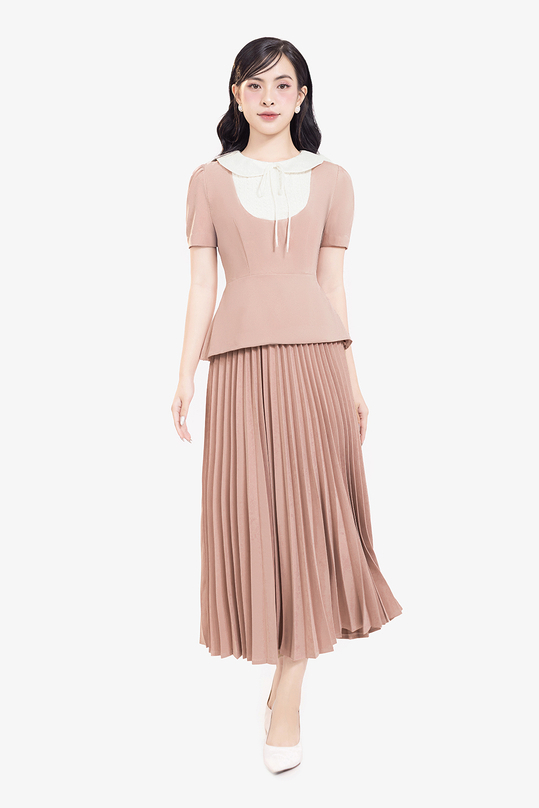 [🛒🇻🇳]Chân váy xòe dài xếp ly màu hồng – K&K Fashion , SKU – CV09-28 – kkfashion.vn 🇻🇳🛒Top1Shop🛒 🇻🇳Top1Vietnam🇻🇳 🛍🛒🇻🇳