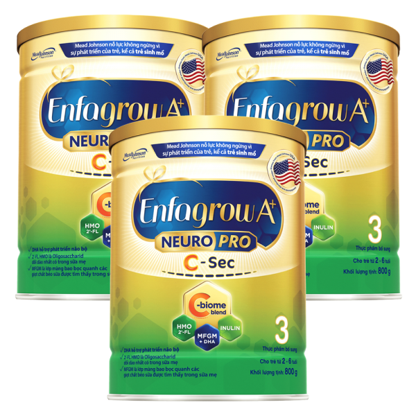 [🛒🇻🇳]Combo 3 Sữa Enfagrow A+ NeuroPro 3 C-Sec 800g (2-6 tuổi) – Enfa C-Sec , SKU – 7419000000001 – concung.com 🇻🇳🛒Top1Shop🛒 🇻🇳Top1Vietnam🇻🇳 🛍🛒🇻🇳
