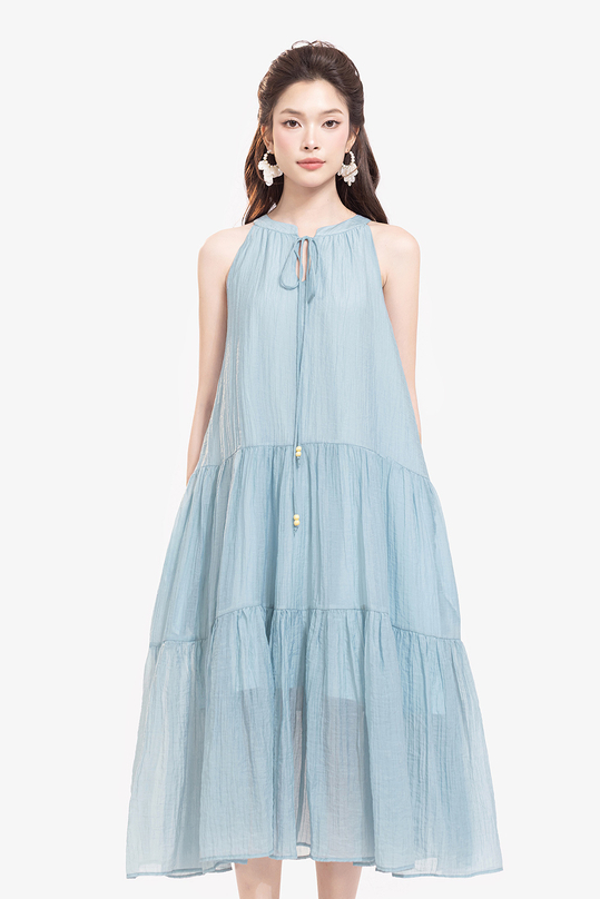 [🛒🇻🇳]Đầm cổ yếm dáng suông dài màu xanh – K&K Fashion , SKU – HL31-18 – kkfashion.vn 🇻🇳🛒Top1Shop🛒 🇻🇳Top1Vietnam🇻🇳 🛍🛒🇻🇳