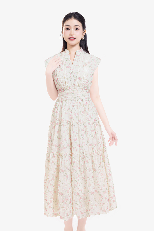 [🛒🇻🇳]Đầm xô ren thêu dáng dài hoa hồng – K&K Fashion , SKU – HL31-13 – kkfashion.vn 🇻🇳🛒Top1Shop🛒 🇻🇳Top1Vietnam🇻🇳 🛍🛒🇻🇳