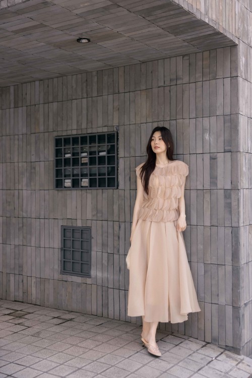 [🛒🇻🇳]Chân váy – Beige Organza Flared Skirt – , SKU – – sixdo.vn 🇻🇳🛒Top1Shop🛒 🇻🇳Top1Vietnam🇻🇳 🛍🛒🇻🇳