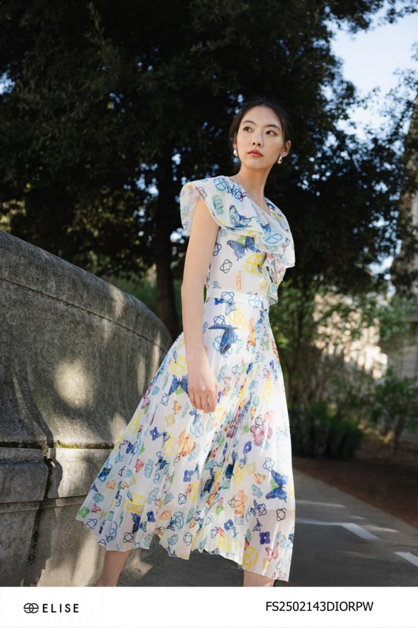 [🛒🇻🇳]ĐẦM TƠ TRẮNG HT LOGO MÀU CHÂN DẬP LY CỔ BÈO – , SKU – FS2502143DIORPW – elise.vn 🇻🇳🛒Top1Shop🛒 🇻🇳Top1Vietnam🇻🇳 🛍🛒🇻🇳