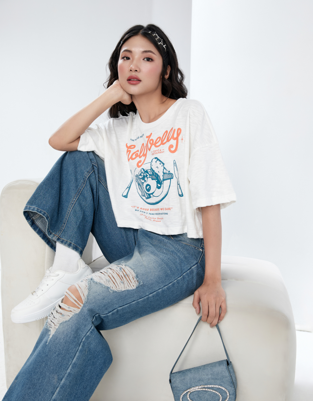 [🛒🇻🇳]Áo Croptop Nữ Tay Ngắn Áo thun Trắng Holy Belly In Họa Tiết Đĩa Đồ Ăn Dễ Thương K0030897 Thời Trang M2 - Khác , SKU - - m2.com.vn 🇻🇳🛒Top1Shop🛒 🇻🇳Top1Vietnam🇻🇳 🛍🛒🇻🇳