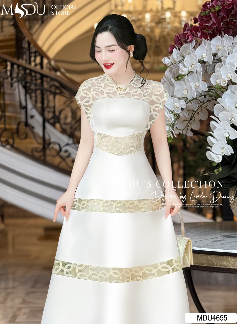 [🛒🇻🇳]Váy Thiết Kế MDU4655 Màu Trắng Thêu Ren Tinh Tế Dáng Xòe – , SKU – – mdufashion.com 🇻🇳🛒Top1Shop🛒 🇻🇳Top1Vietnam🇻🇳 🛍🛒🇻🇳