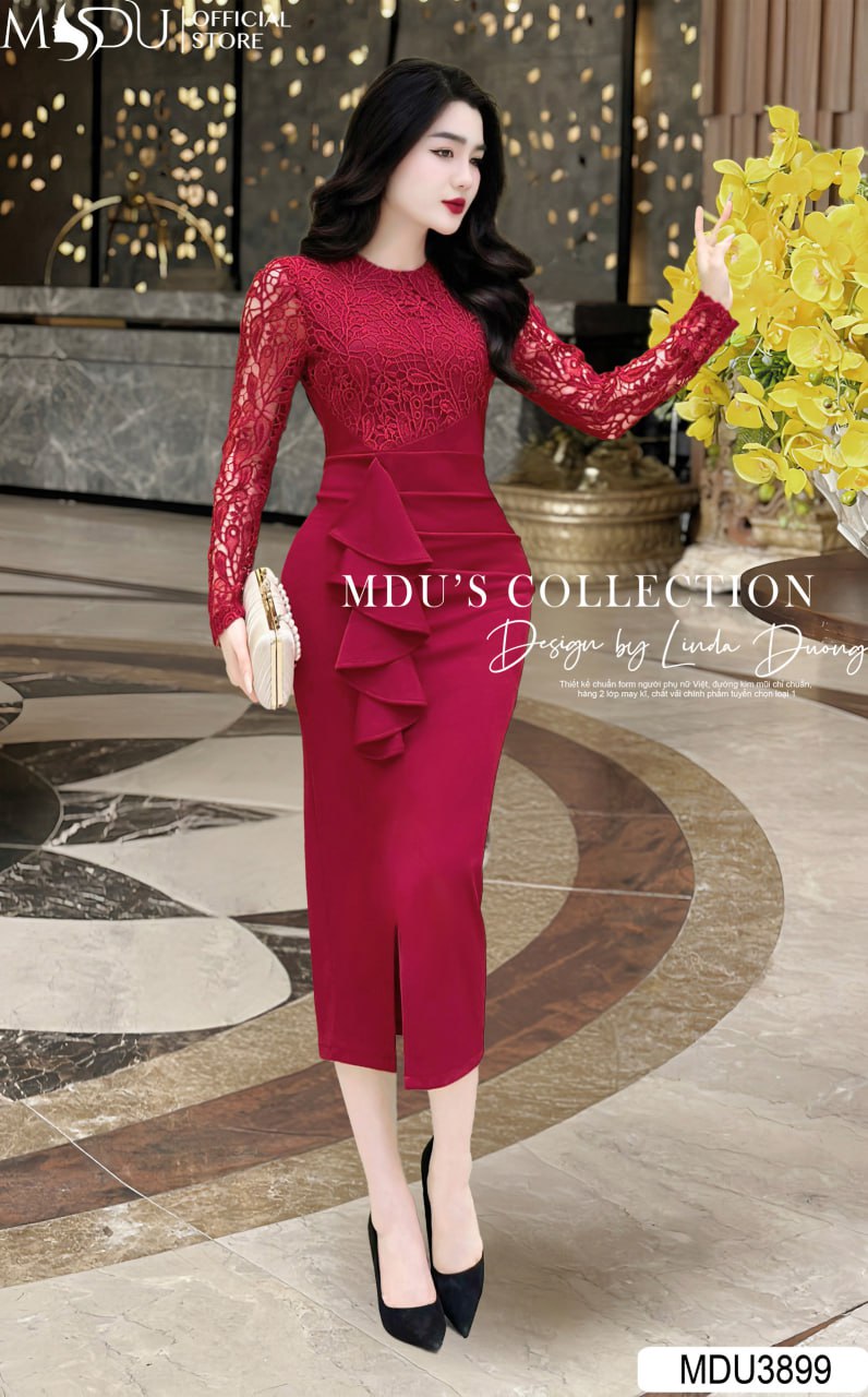 [🛒🇻🇳]Váy Thiết Kế MDU3899 – Màu Đỏ Sang Chảnh Quyến Rũ Phối Cùng Chất Ren Được Thiết Kế Cầu Kỳ – , SKU – – mdufashion.com 🇻🇳🛒Top1Shop🛒 🇻🇳Top1Vietnam🇻🇳 🛍🛒🇻🇳