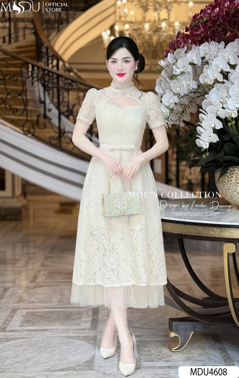 [🛒🇻🇳]Váy Thiết Kế MDU4608 Cổ Cao Thanh Lịch Cùng Họa Tiết Tinh Xảo – , SKU – – mdufashion.com 🇻🇳🛒Top1Shop🛒 🇻🇳Top1Vietnam🇻🇳 🛍🛒🇻🇳